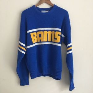 Vintage 1980s Los Angeles RAMS CLIFF EAGLE Sweater